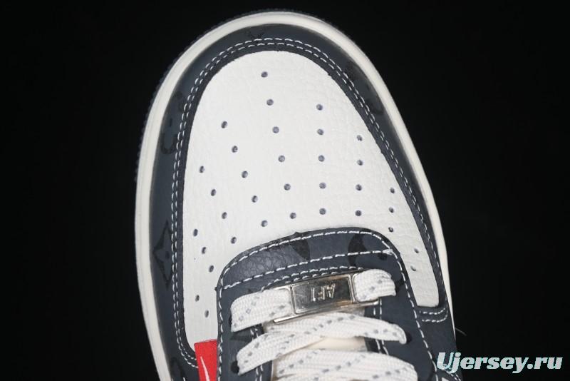 Nike Air Force 1 '07 Low LV Collaboration Beige Print Casual Sneakers - CS5288-002