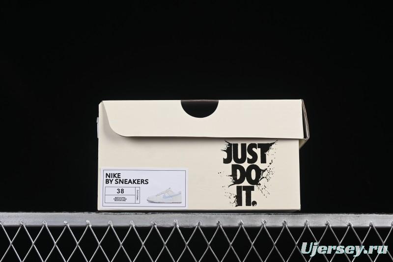 Nike Dunk Low "Pastel Panda" - Cream with Baby Blue & Pink Accents