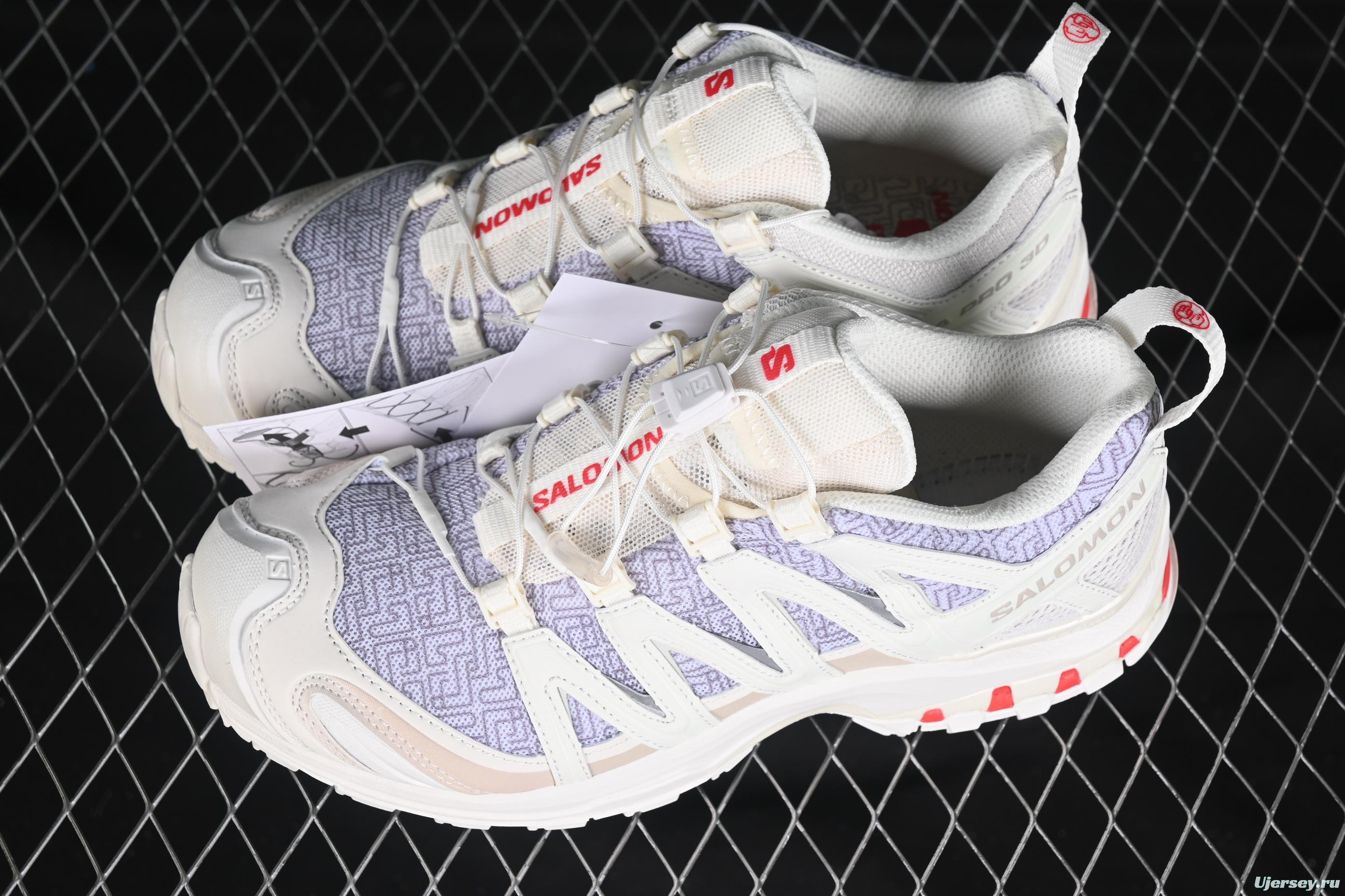 Salomon XT-Wings 2 Trail Running Shoes – Cream & Lavender Edition