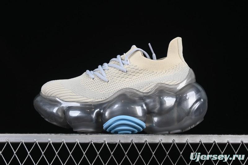 Grounds Big Bubble High Platform Sneakers Transparent Blue - AJE5