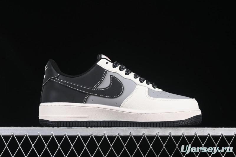 Nike Air Force 1'07 Low Supreme Casual Sneakers in Beige Grey Black - HH7518-055