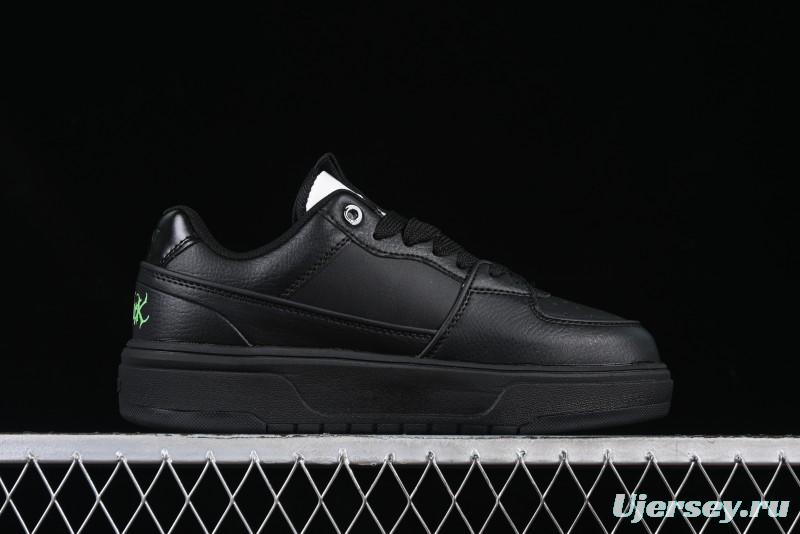 NY Yankees Black & Neon Green Sneakers - Classic Streetwear Style
