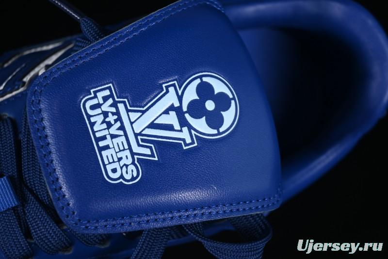 Louis Vuitton Footprint Soccer Low-Top Lifestyle Sneakers Blue - AJF6