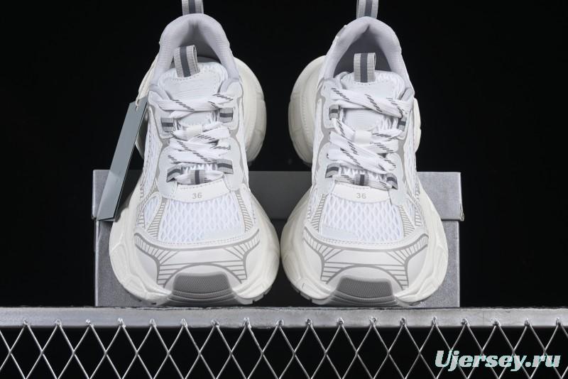 GG-CC Casual Running Shoes with Irregular Design for Trendy Look - 5509 White