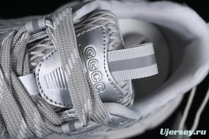 GG-CC Casual Running Shoes with Asymmetrical Design - 5509 Silver