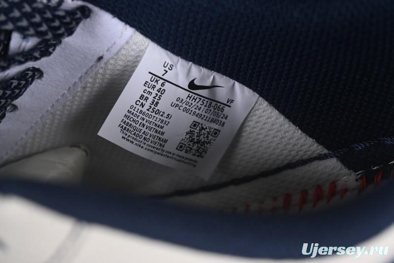 Nike Air Force 1 '07 Low Bape Collaboration Off-White Navy Blue Casual Sneakers - HH7518-066