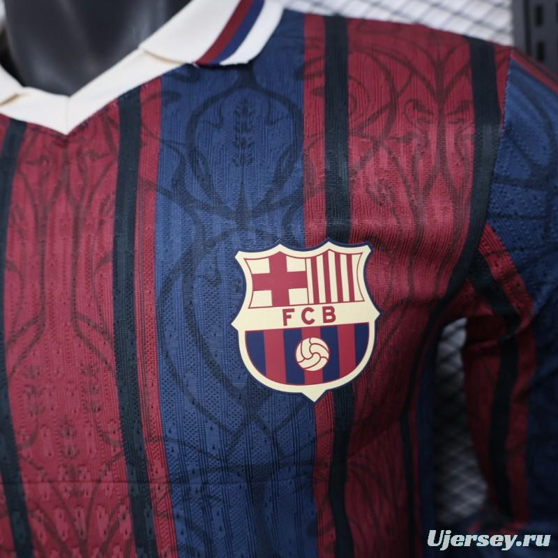 Player Version 25/26 Modernist FC Barcelona Polo Long Sleeve Jersey