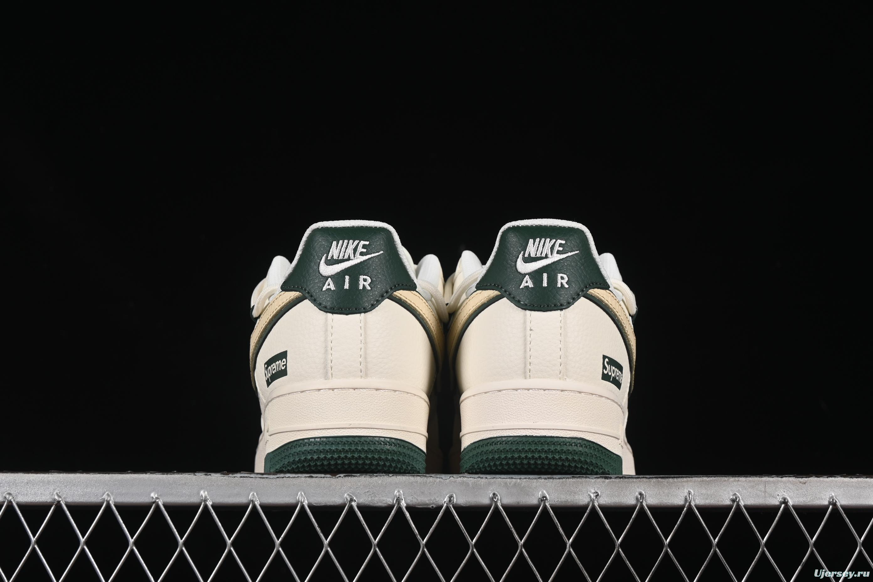 Nike Air Force 1 '07 Low Supreme Casual Sneakers with Custom Leather and Full-Length Air Cushion - DM6868-057