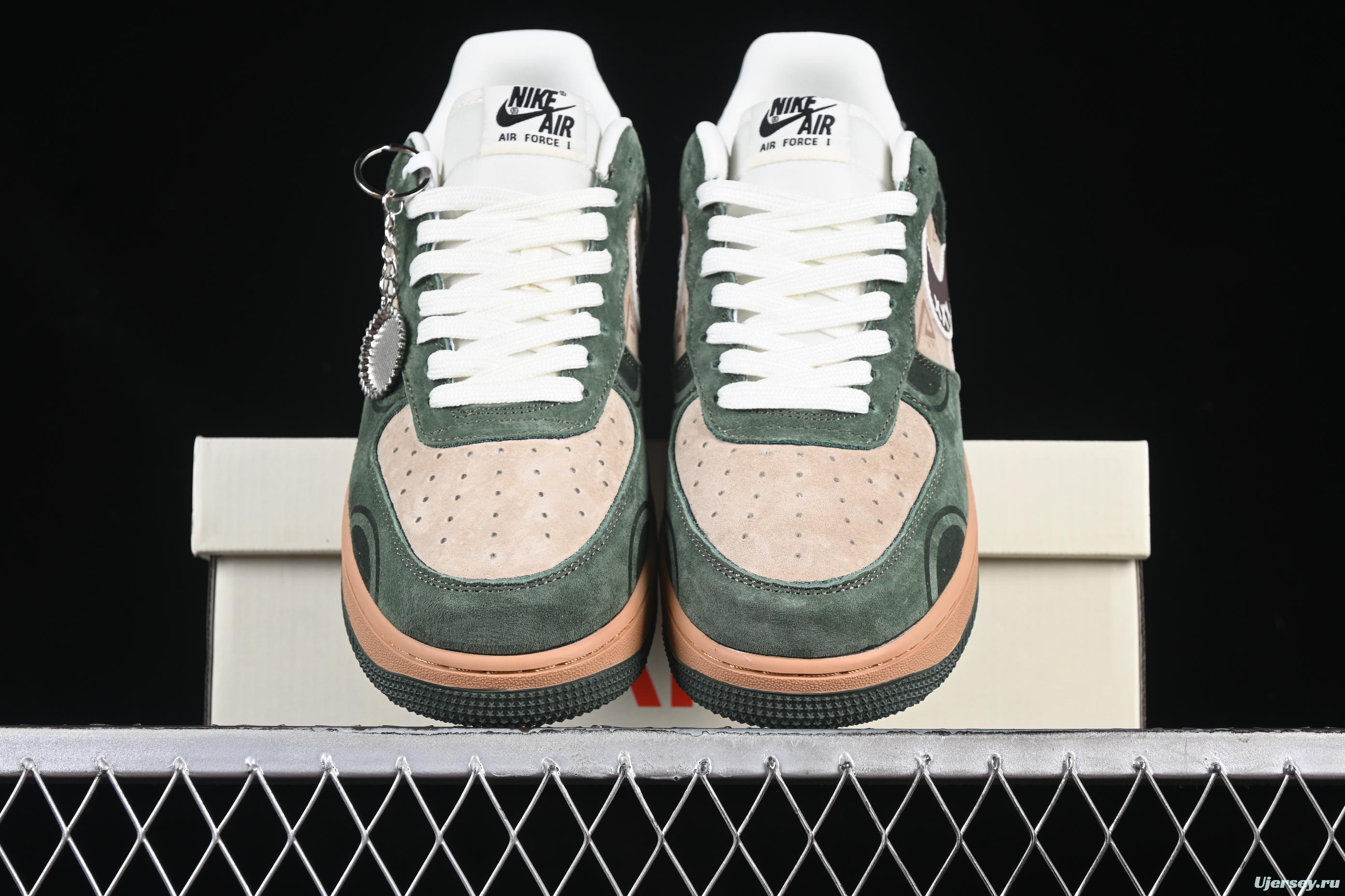 Nike Air Force 1'07 Low Supreme Collaboration Distressed Graffiti Casual Sneakers - DF0188-024