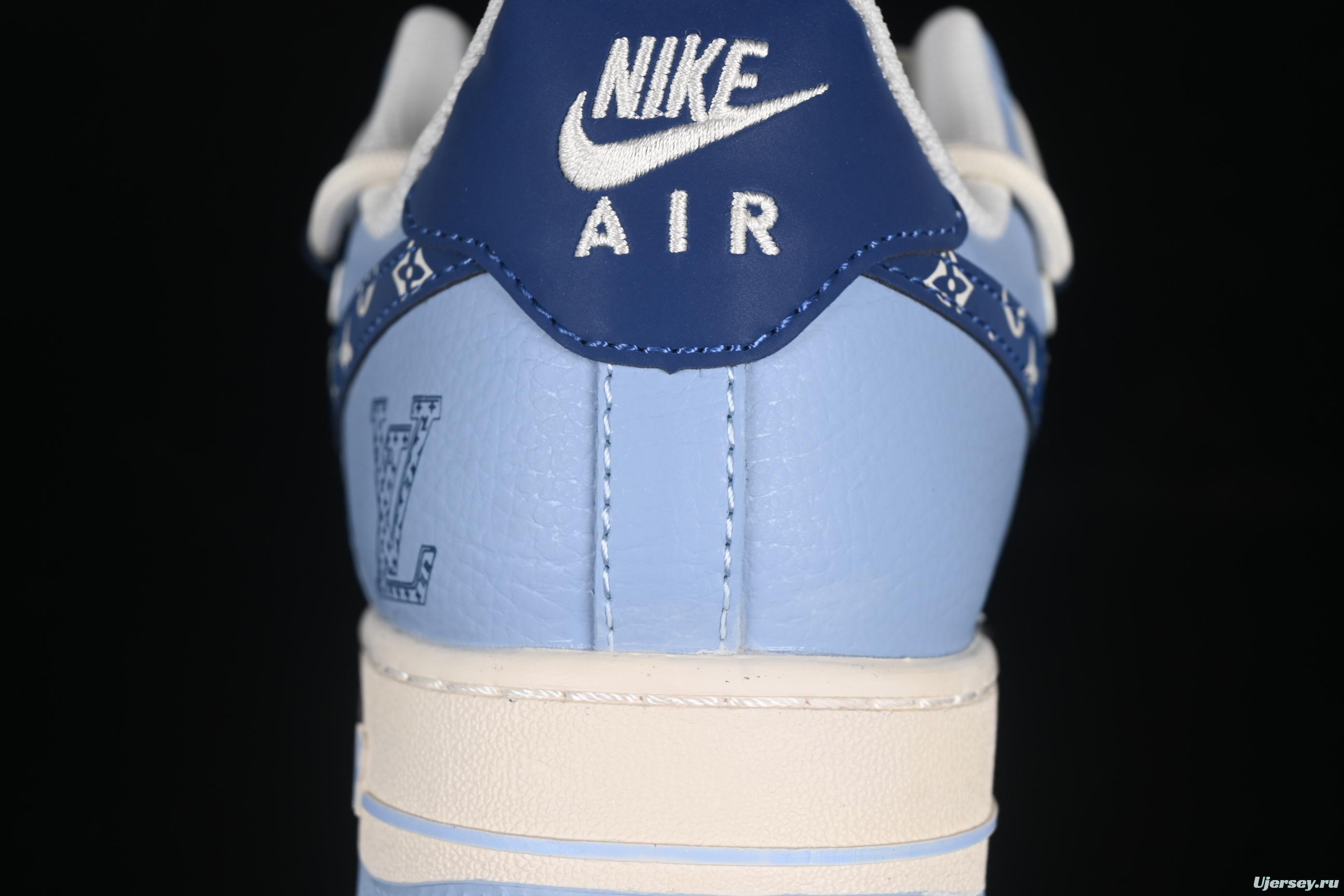 Nike Air Force 1 '07 Low LV Collaboration University Blue Drawstring Casual Sneakers - DM6868-059