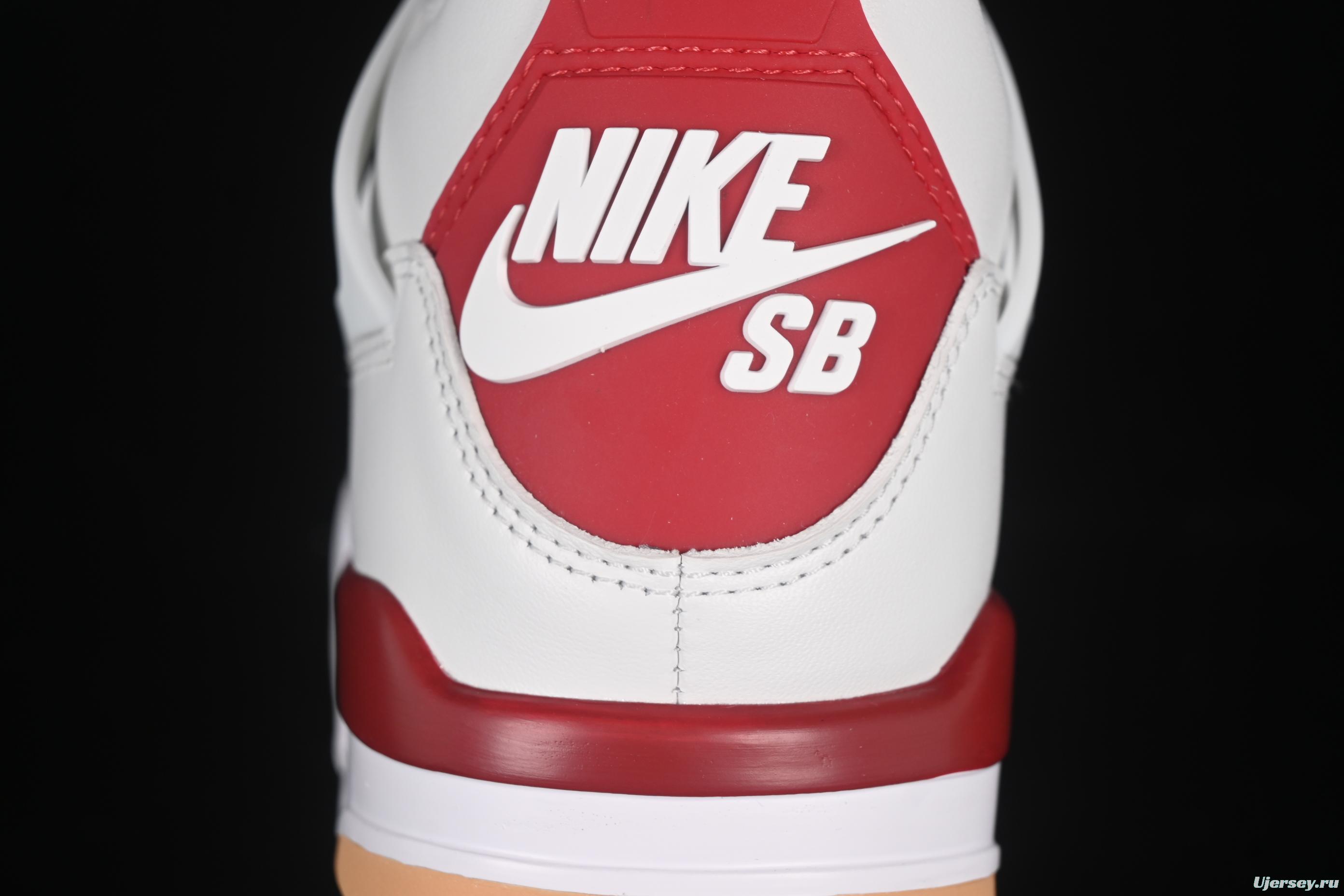 Nike SB x Air Jordan 4 Retro OG Varsity Red Basketball Shoes - DR5415-106