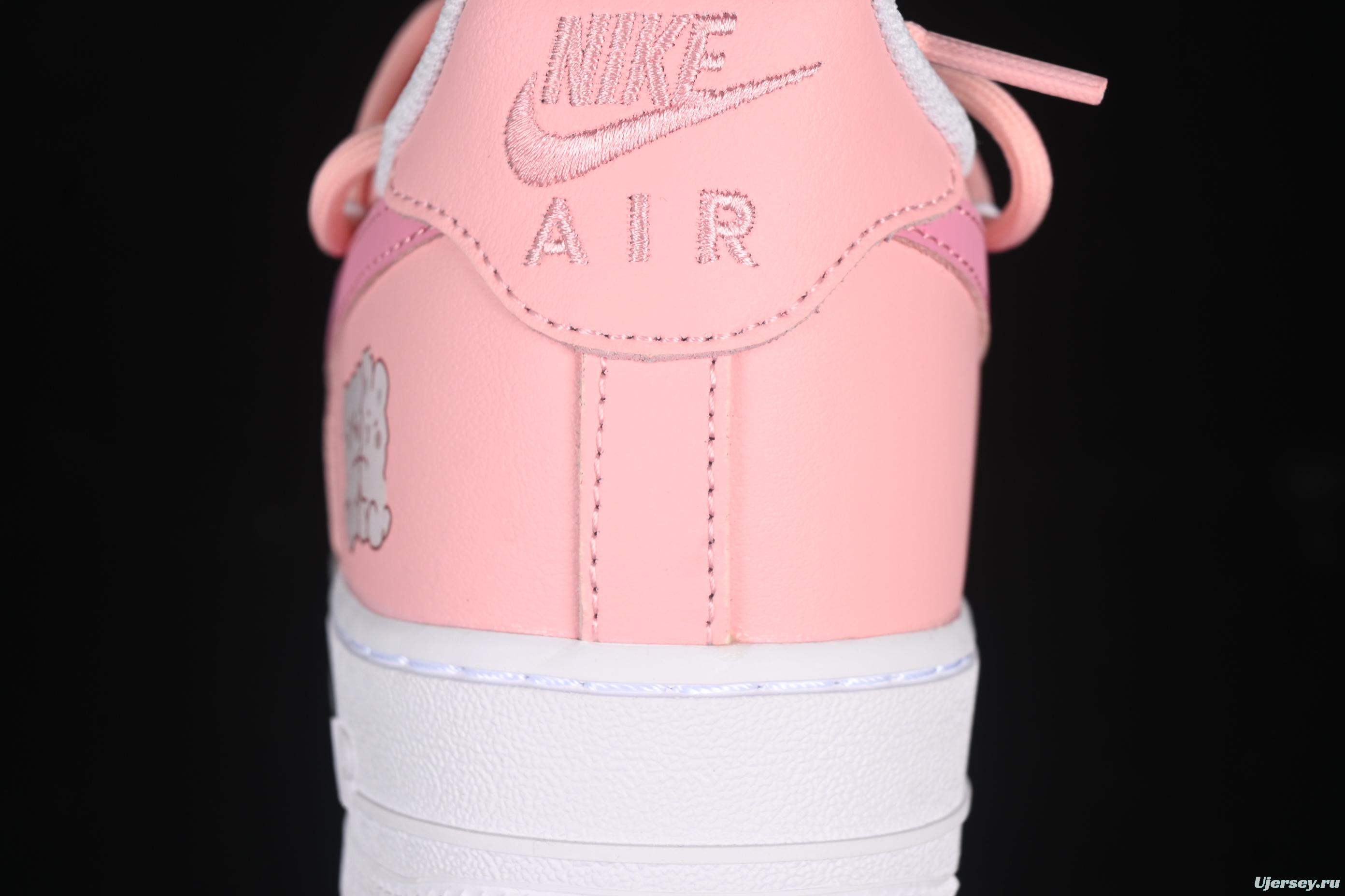 Nike Air Force 1'07 Low Pink Lover Casual Sneakers with Cartoon Patterns - YY2023-762