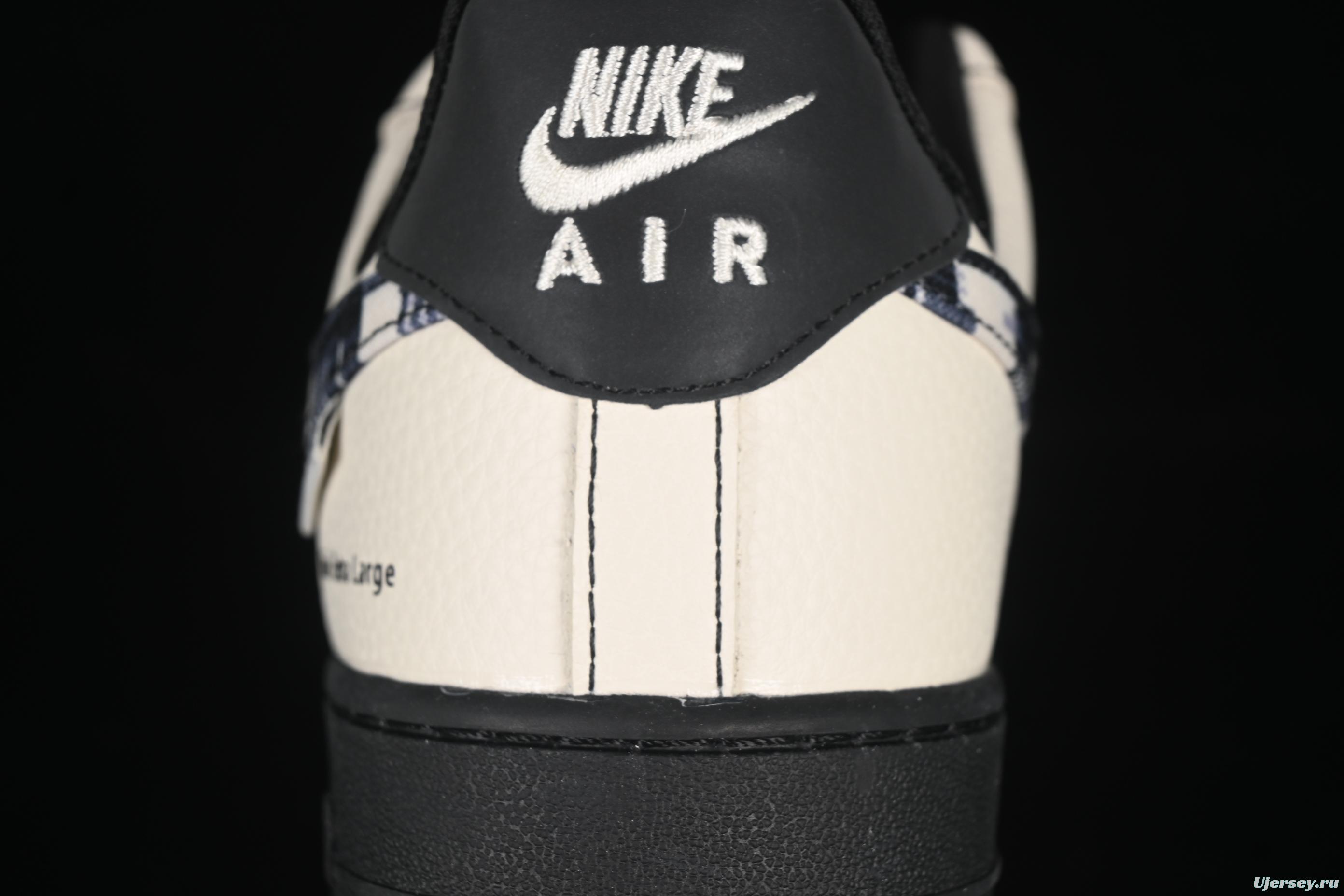 Nike Air Force 1 '07 Low Stussy Collaboration Checkerboard Black White Low-Top Casual Sneakers - KK1988-071