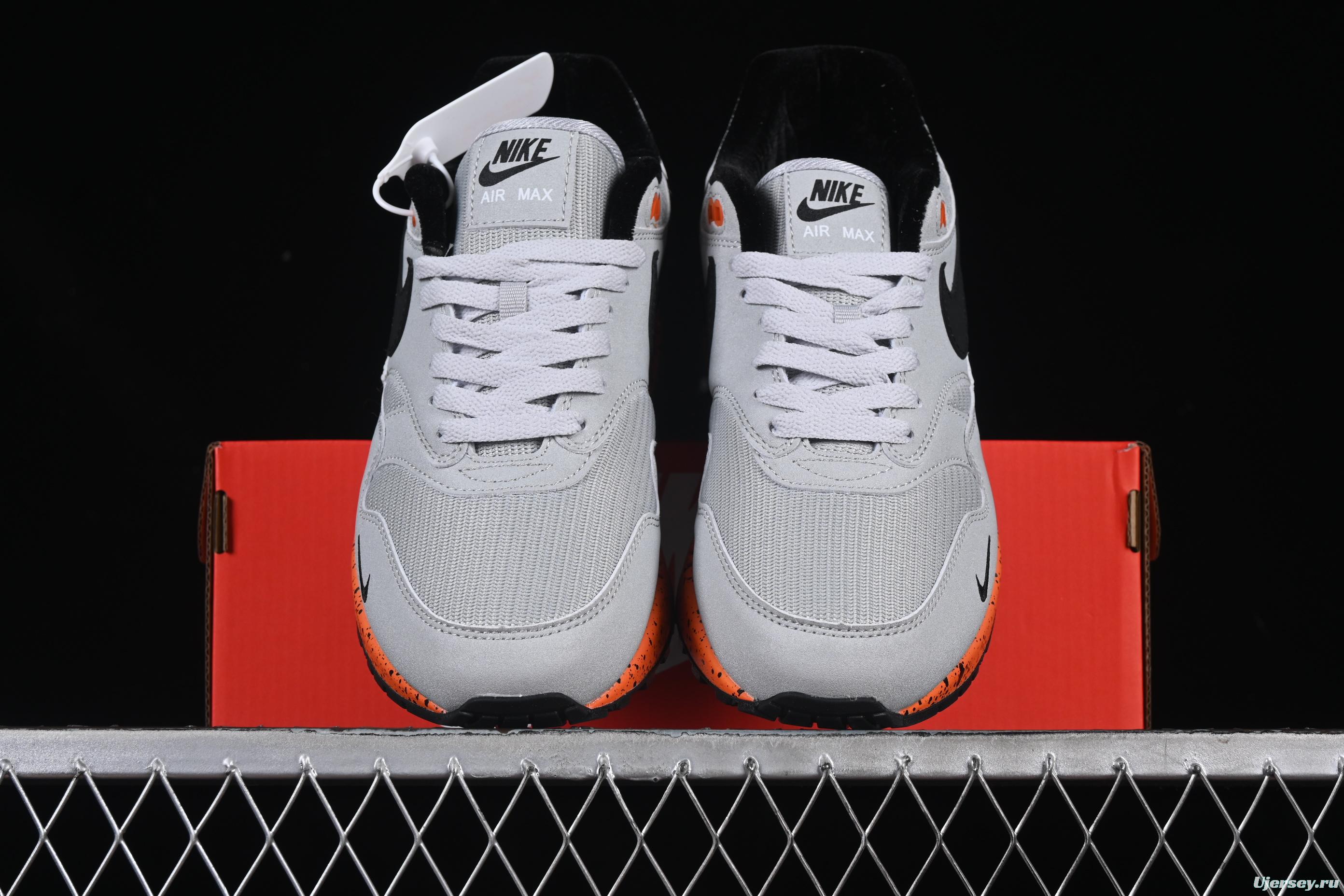 Nike Air Max 1 Retro Running Shoes with Half-Sole Air Cushion - FD2638-005