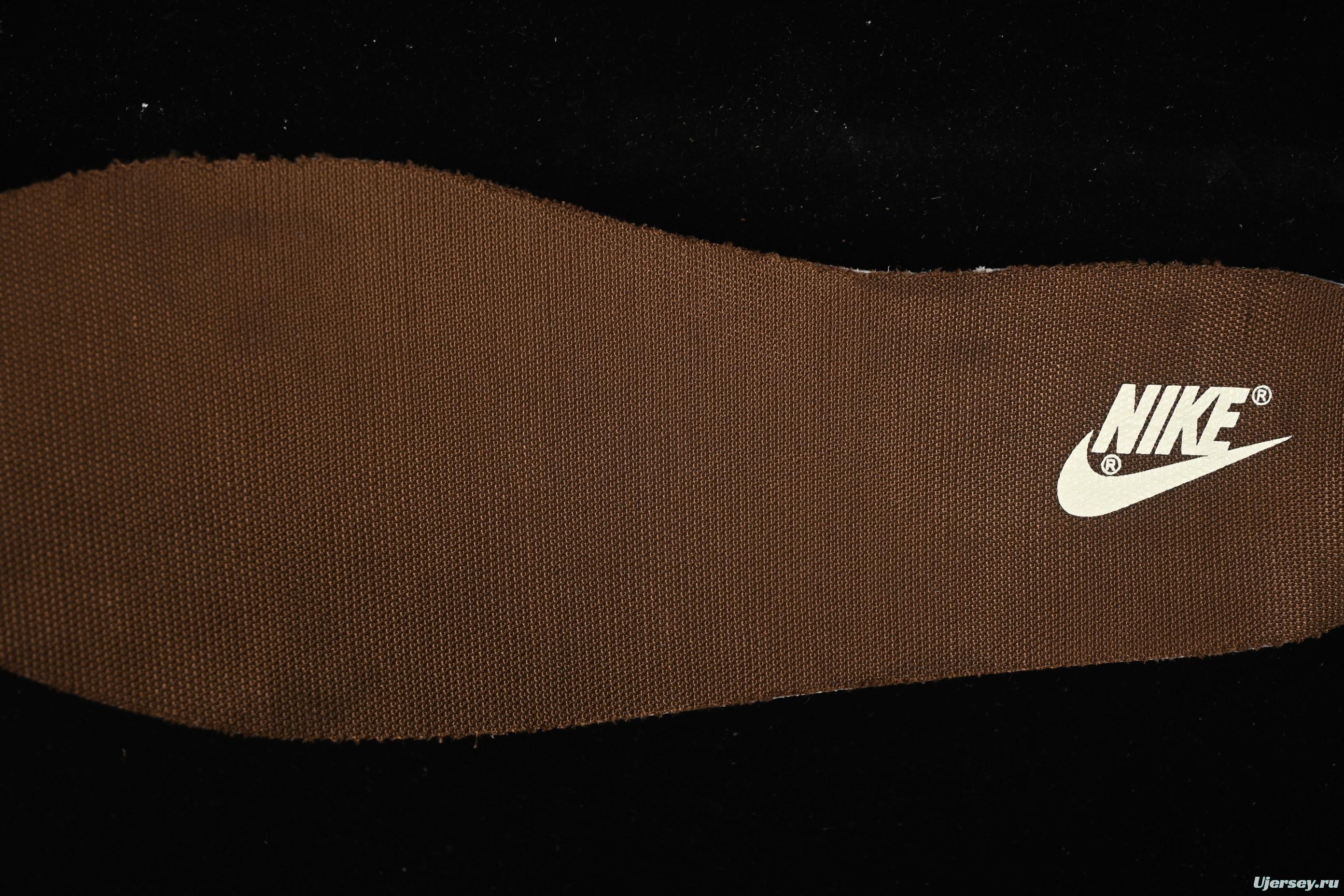Nike Dunk Low Retro Casual Sneakers in Brown and Sail with Panda Mischief CNY Snake Year Design - DD1503-124