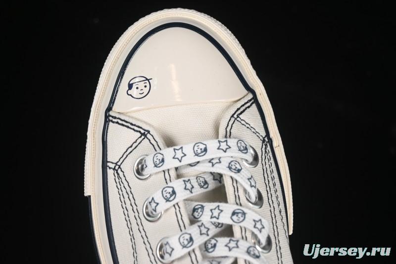 Converse Noritake x Chuck Taylor All Star 1970s Low Top Canvas Sneakers with Hand-Drawn Elements - A15788C