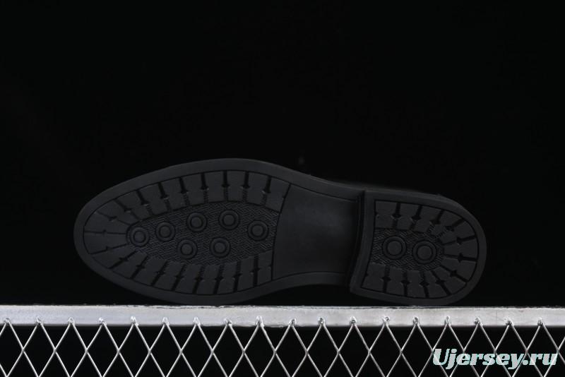 ECCO London Collection Slip-On Business Men's Leather Shoes with Wide Toe Box and Cushioned Sole - 61160801001