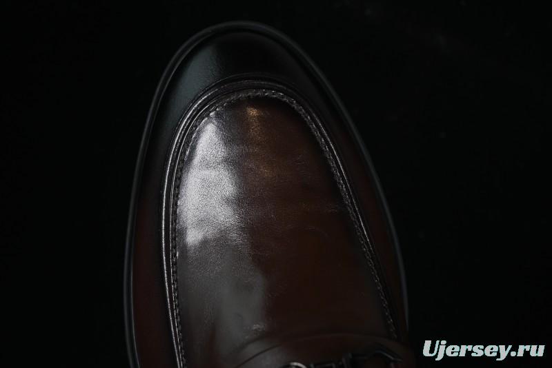 ECCO London Collection Slip-On Business Men's Leather Shoes with Wide Toe Design and Innovative Sole - 61160801002