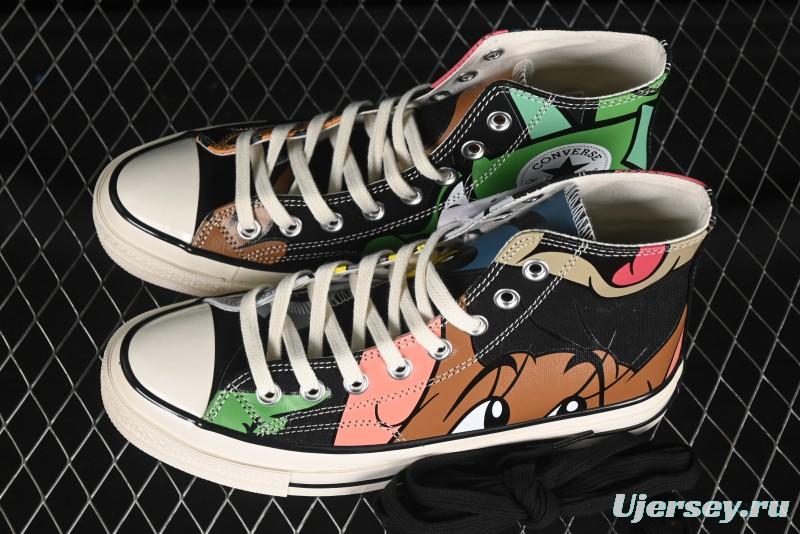 Converse Chuck Taylor All Star 1970s High Top Canvas Sneakers with Tom and Jerry Design - A15110C