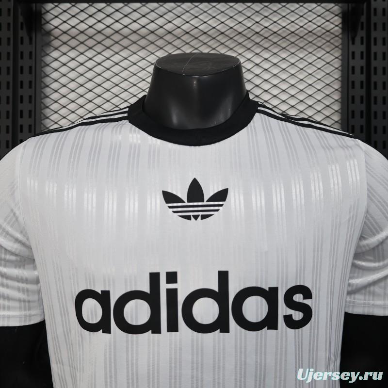 Player Version 2025 Adidas White with Striped Design Jersey