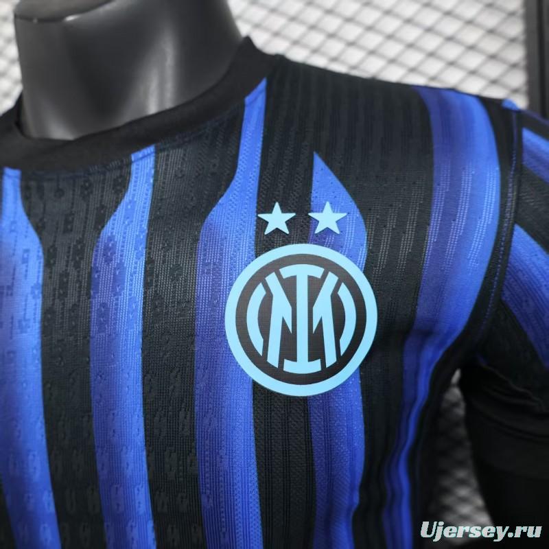 Player Version 25/26 Inter Milan Home Jersey Without Sponsor