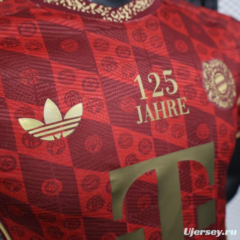 Player Version 25/26 Bayern Munich 125Th Anniversary Red Jersey