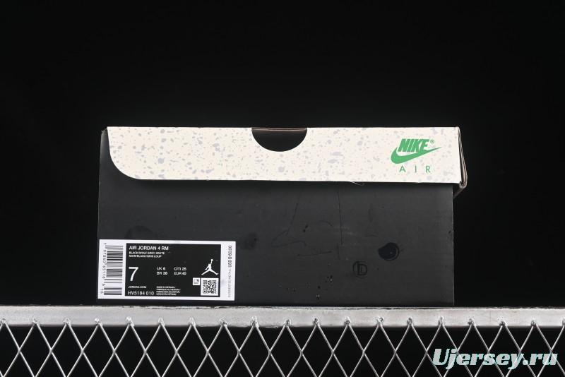 Nike Air Jordan 4 Remastered Sneakers in Black Grey White - HV5184-010