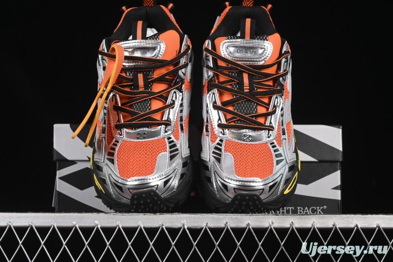 Off-White Be Right Low-Top Lifestyle Sneakers in Grey Orange - X.E5