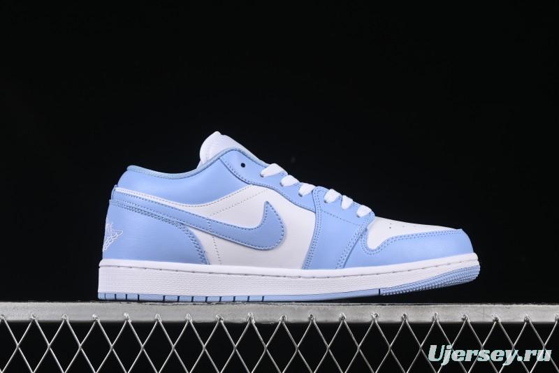 Nike Air Jordan 1 Low AJ1 White Blue Casual Sneakers - DC0774-142