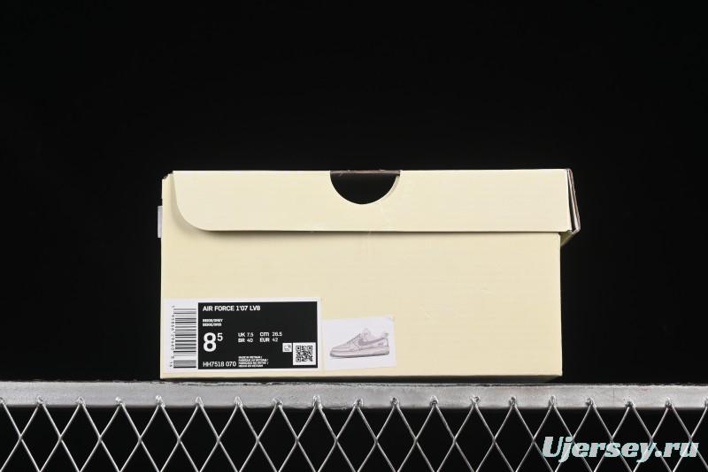 Nike Air Force 1 '07 Low Collaboration Sneakers with Double Swoosh Design - HH7518-070