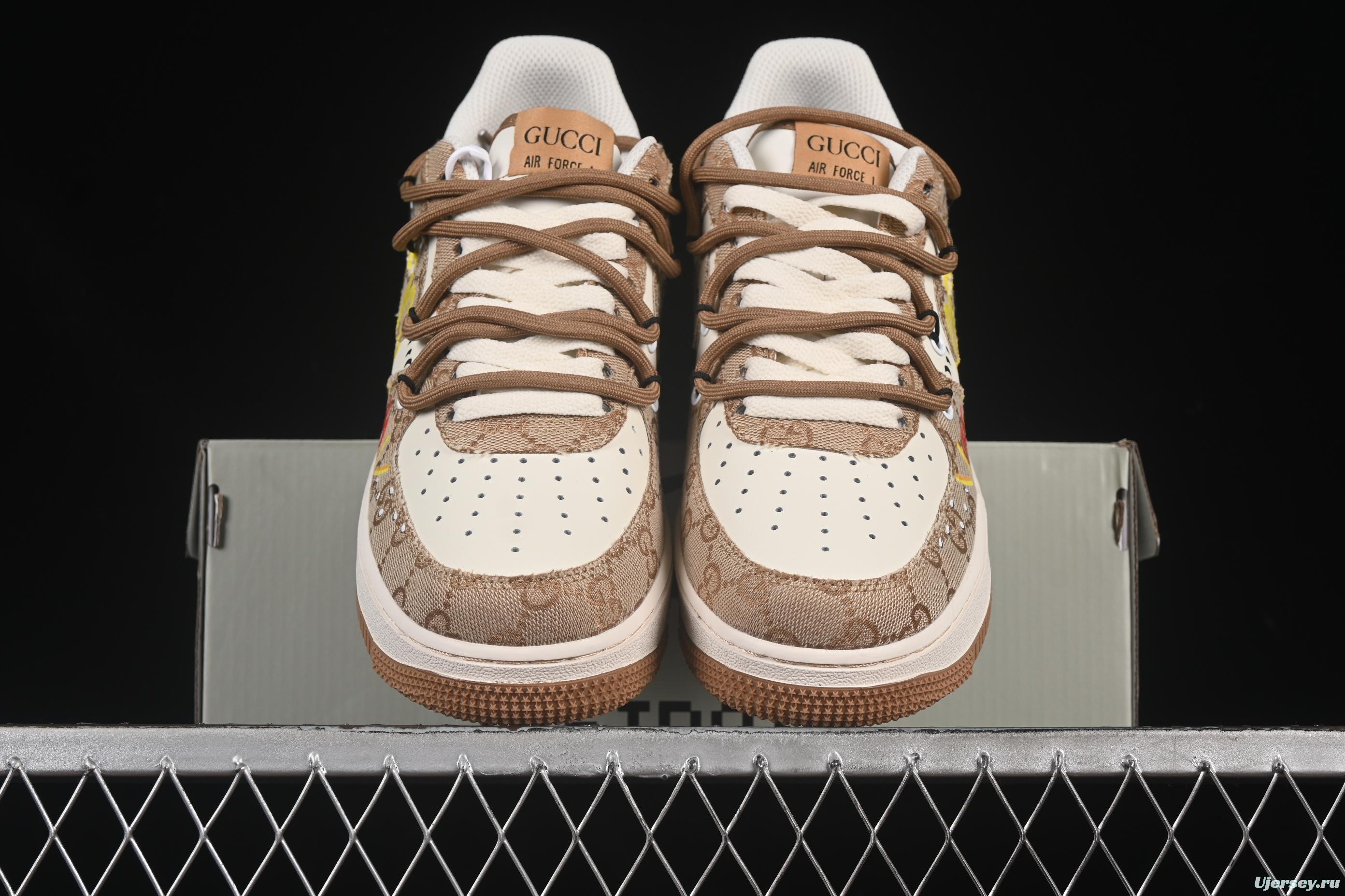 Nike Air Force 1'07 Low Casual Sneakers with McDonald's Collaboration Design - BD0077-111