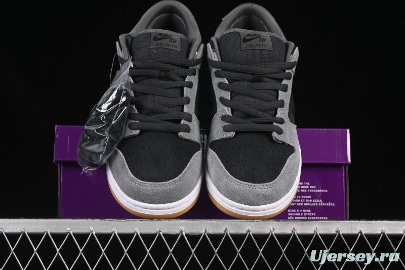 Nike SB Dunk Low Black Grey Low-Top Casual Skate Shoes - HF3063-001