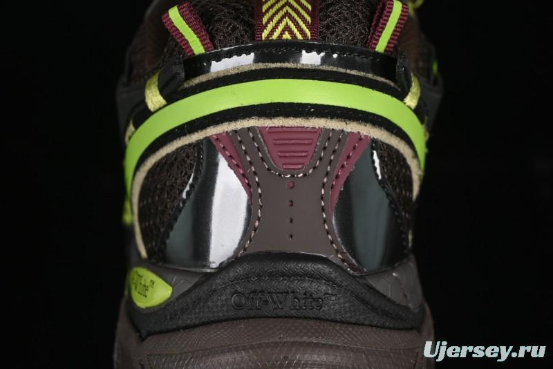 Off-White Be Right Low-Top Lifestyle Sneakers in Black Green - X.E5