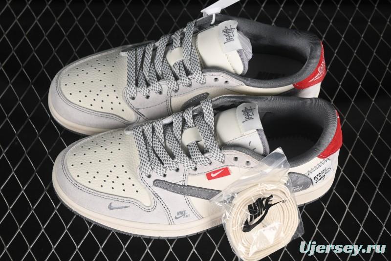 Nike Travis Scott x Fragment Design x Air Jordan 1 Low OG SP Sneakers - YX5066-300