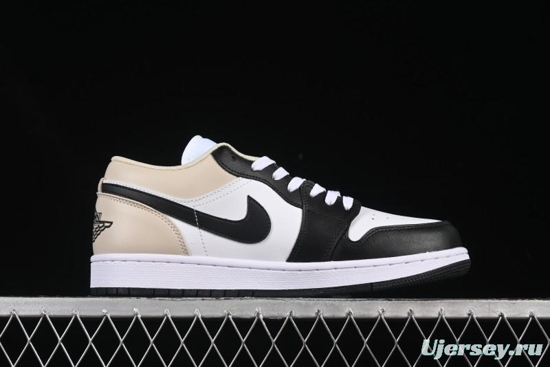 Nike Air Jordan 1 Low AJ1 Cream White Low-Top Casual Sneakers - 553558-153