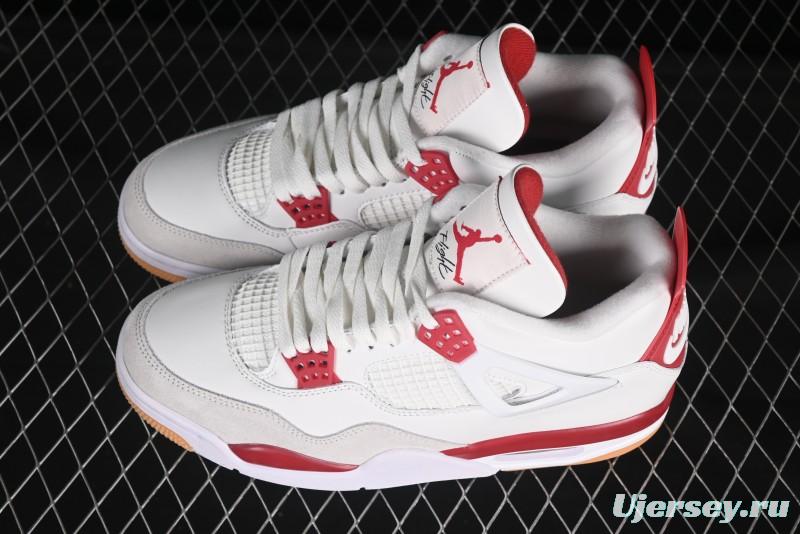 Nike SB x Air Jordan 4 OG "Varsity Red" Retro Basketball Shoes - DR5415-106