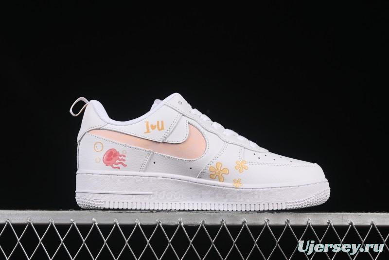 Nike Air Force 1'07 Low SpongeBob SquarePants Casual Sneakers - FB8971-070