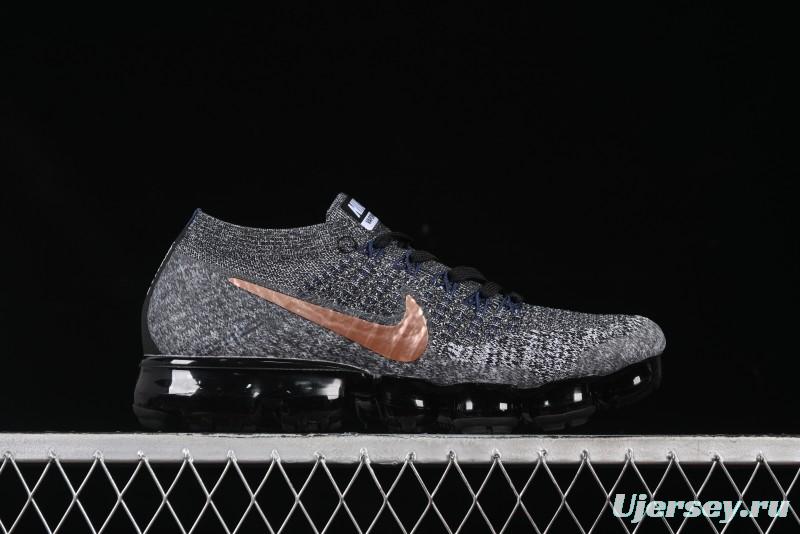 Nike Vapormax Flyknit Breathable Casual Running Shoes with Full-Length Air Cushion - 849558-010