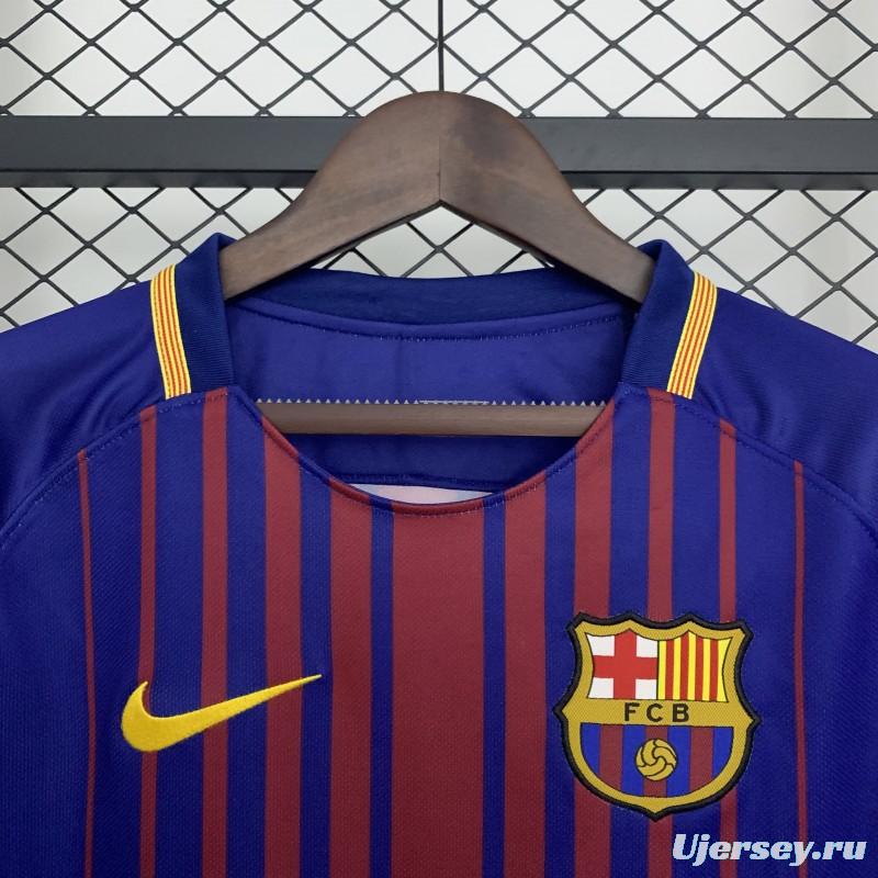 17/18 Retro Barcelona Home Jersey