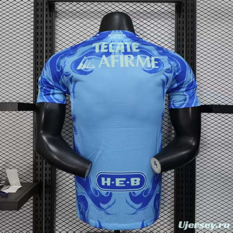 Player Version 25/26 Tigres Away Blue Jersey