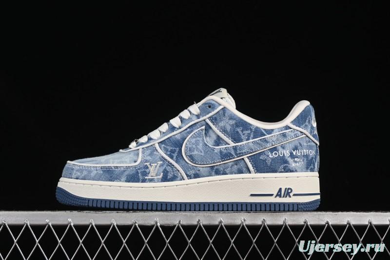 Nike Air Force 1 '07 Low LV Collaboration Blue Denim Casual Sneakers - SC9207-532