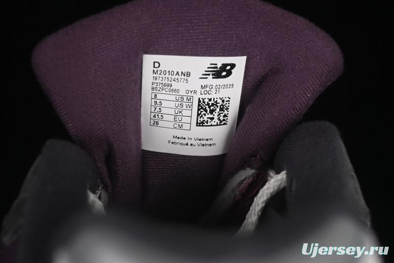 New Balance 2010 Series Retro Casual Running Shoes with Soft Suede and Nylon Mesh - M2010ANB