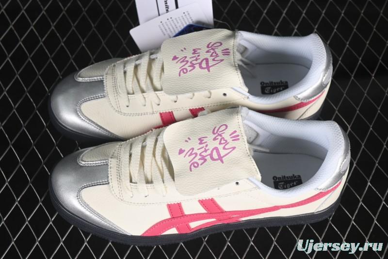 Onitsuka Tiger Tokuten Low-Top Casual Sneakers with T-TOE Reinforcement and Retro Indoor Sole - 1183B938-100