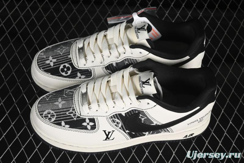 Nike Air Force 1 '07 Low LV Collaboration Cream Black Casual Sneakers - BZ6808-103