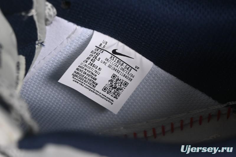 Nike Air Force 1 '07 Low Gucci Collaboration Grey Blue Swoosh Casual Sneakers - XS1958-543