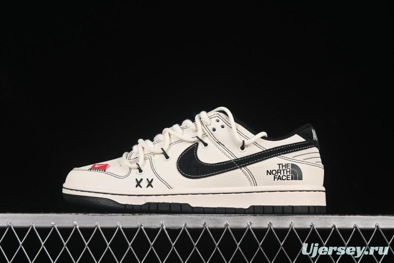 Nike SB Dunk Low The North Face Collaboration Anniversary Edition Customized Casual Skate Shoes - YX5066-286