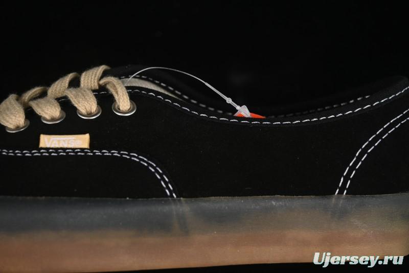 Vans Premium Authentic Suede Retro Sneakers with Translucent Rubber Sole - VN000CRQ6RJ