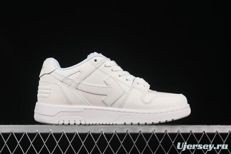 Off-White Out Of Office Low-Top Fashion Sneakers White Blue Star - AJD4