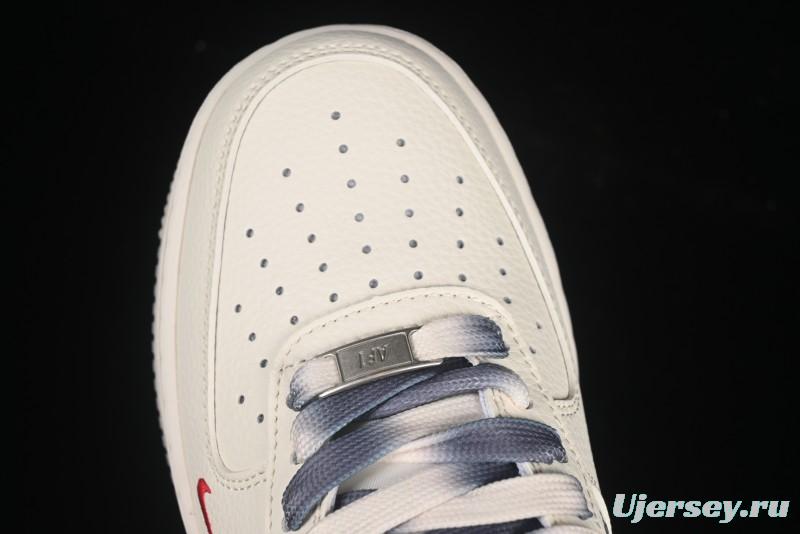 Nike Air Force 1 '07 Low Supreme Collaboration Dual-Tone Grey Print Casual Sneakers - HH7518-077