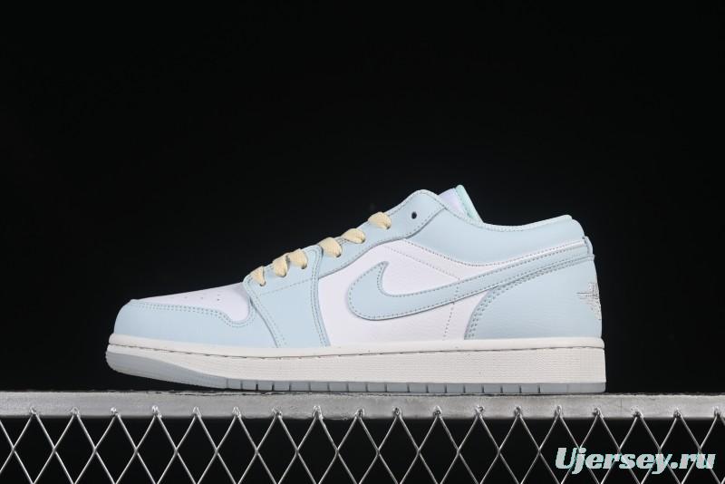 Nike Air Jordan 1 Low AJ1 Mint Blue Low-Top Casual Lifestyle Sneakers - HJ5999-400